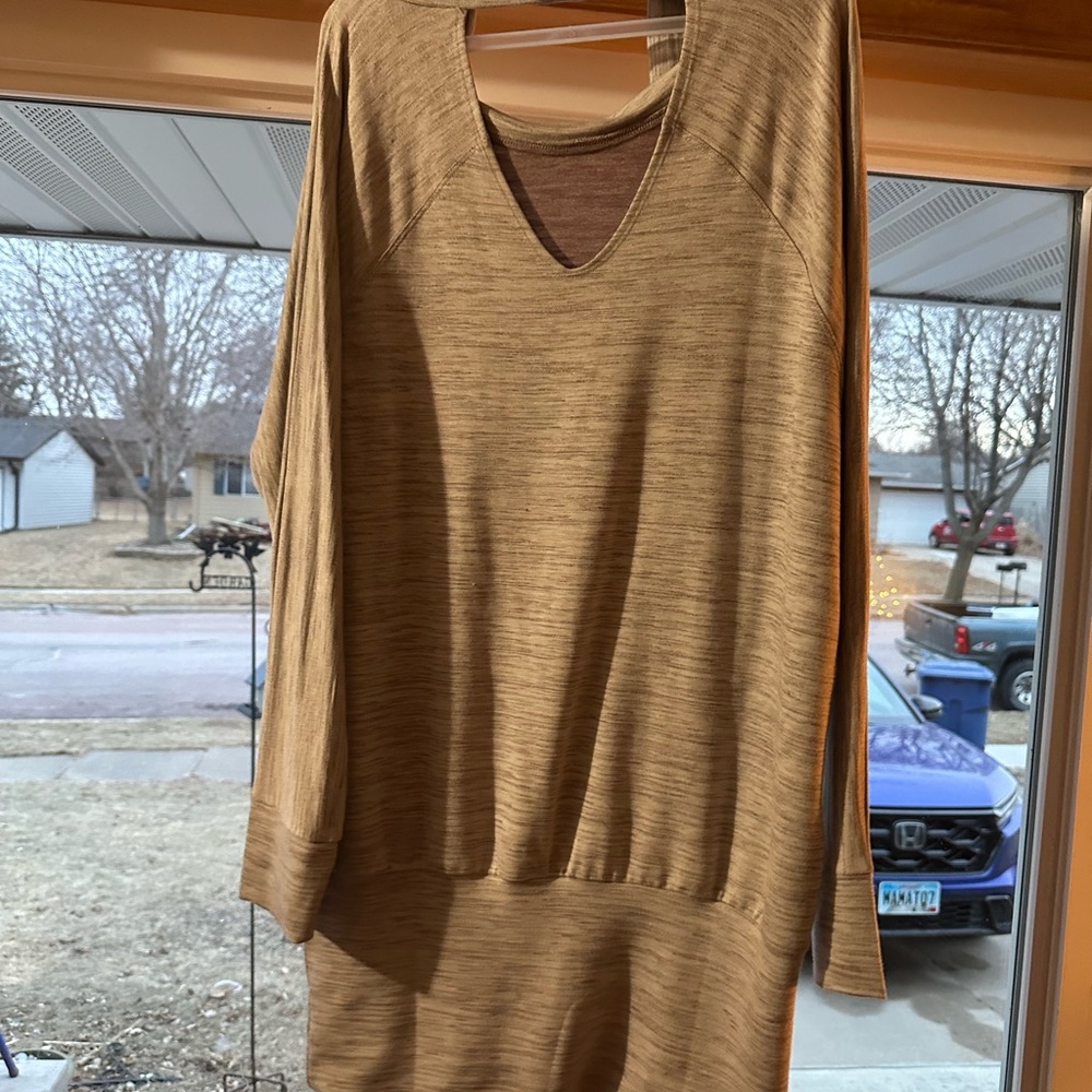 Stylish Tan Long Sleeve Top